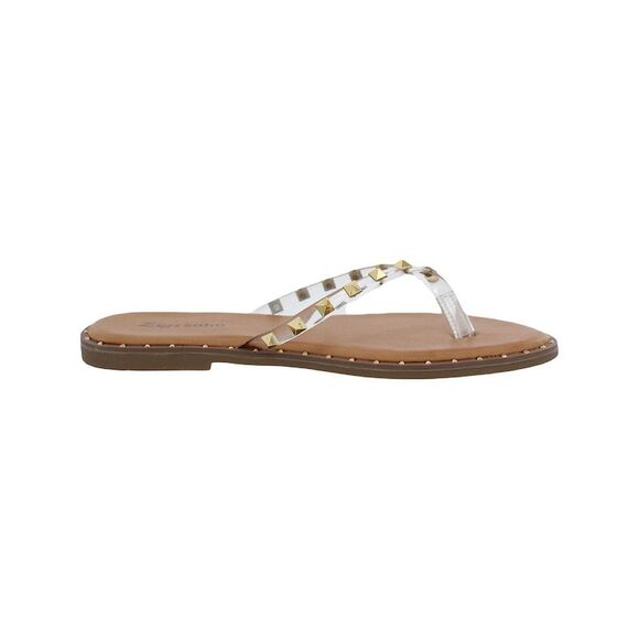 ZIGI SOHO Womens Clear Patsye Round Toe Slip On Flip Flop Sandal 8.5 M - Picture 2 of 3